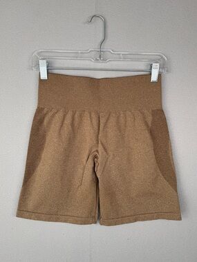 NVGTN Contour Seamless Shorts L Mocha Brown High Waist Athletic Biker